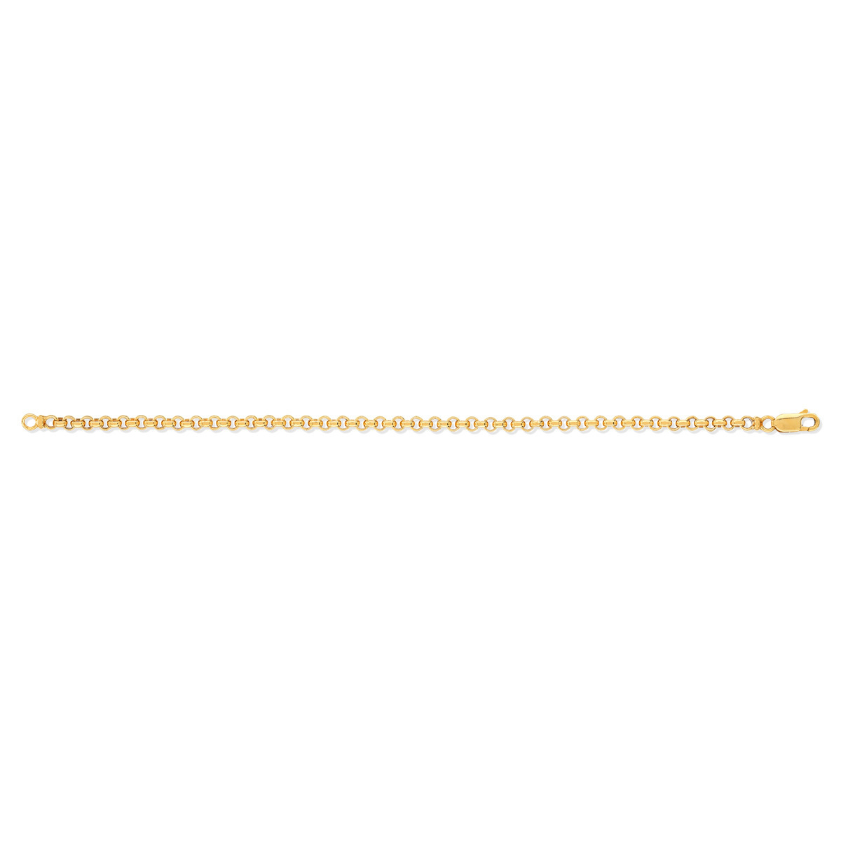 Bracelet or 375 jaune maille jaseron 18 cm