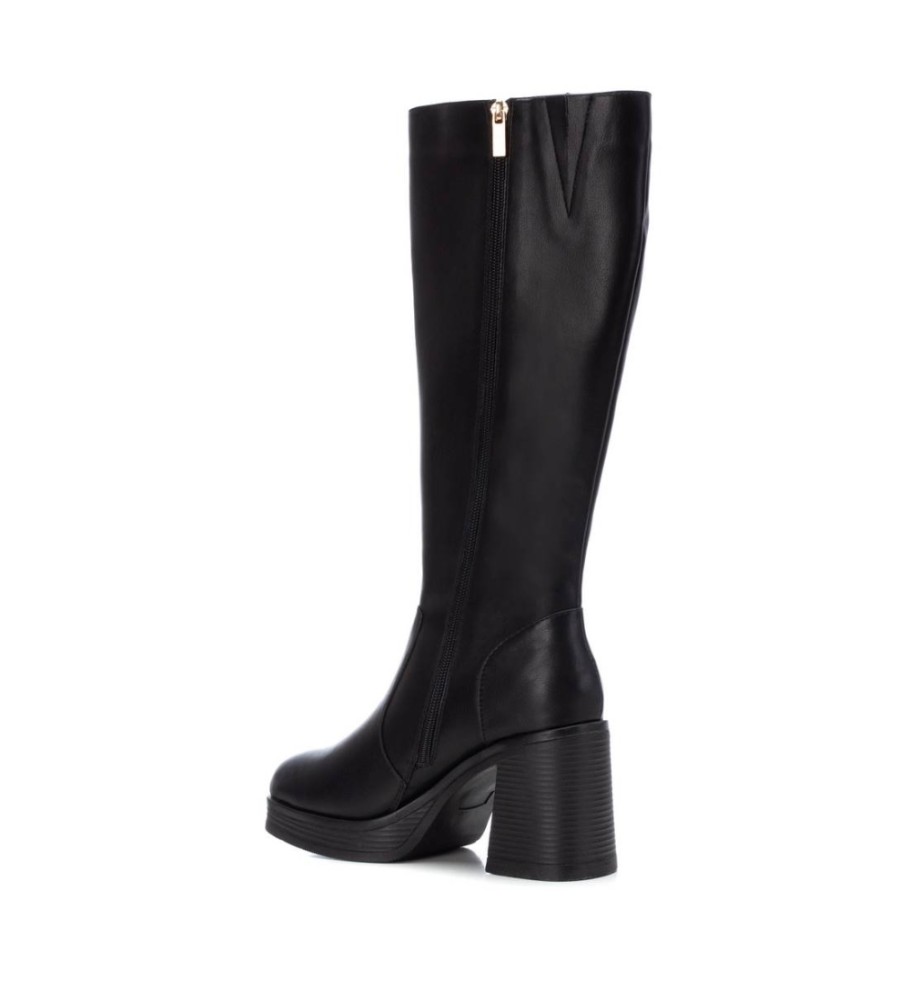Botas Xti 142107 Pretas - Altura do salto: 9 cm -