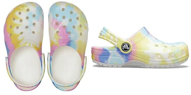 CROCS - SANDALES CLASSIC TIEDYE GRAPHIC CLOG T WHITE