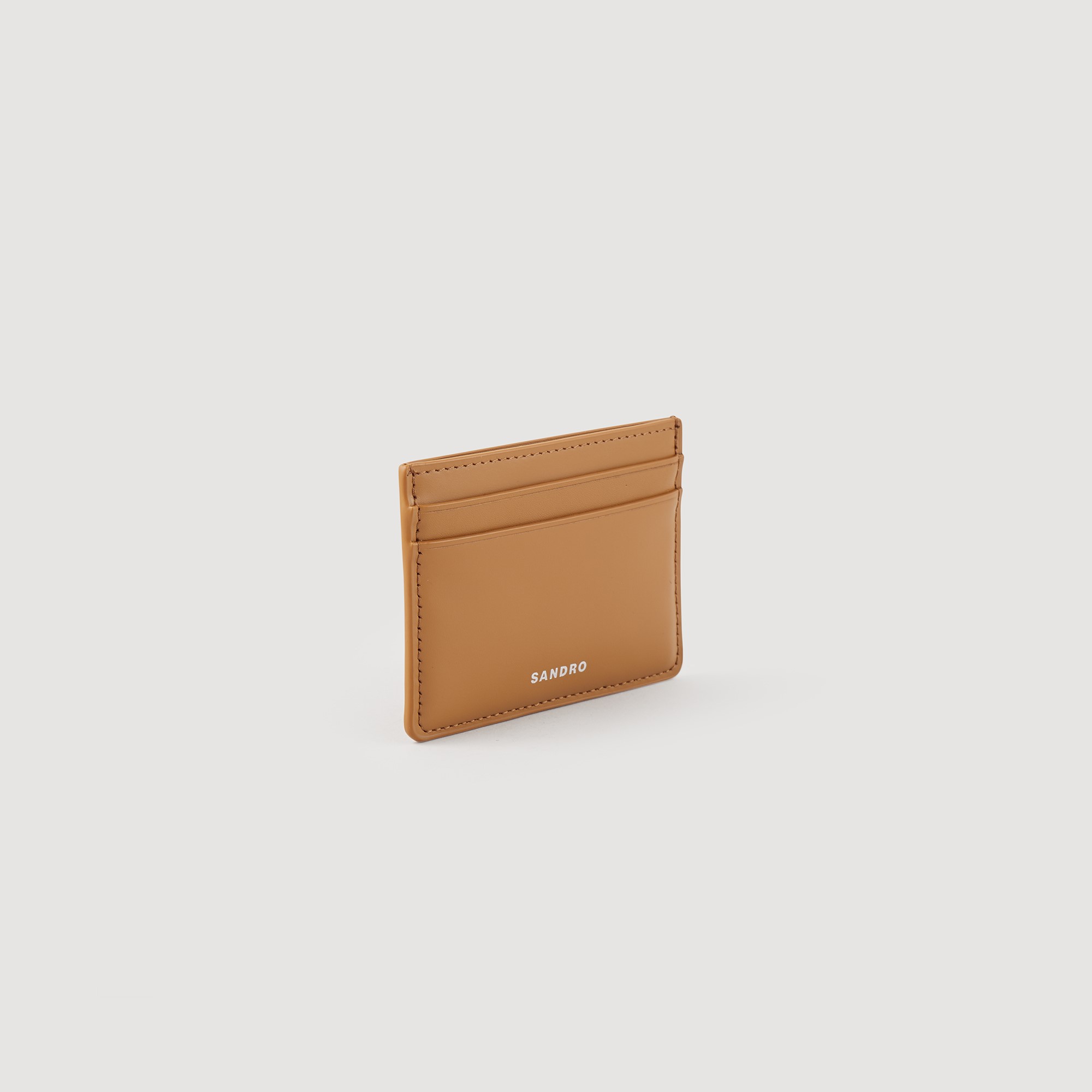 Porte-cartes en cuir lisse