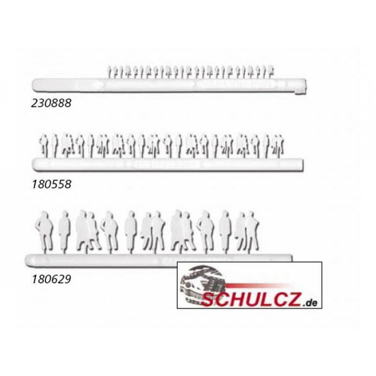 Silhouetten-Figuren weiß