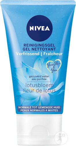 Nivea Gel Nettoyant Fraîcheur Eau Purifiée Fleur De Lotus Peaux Normales À Mixtes 150ml