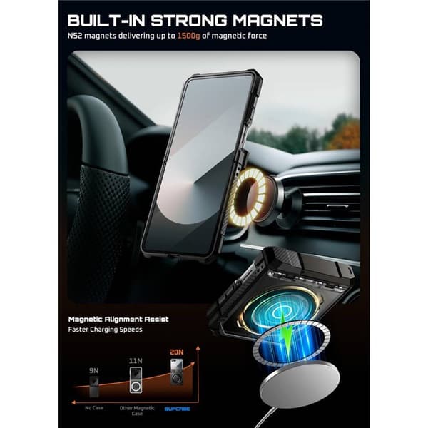 SUPCASE UB Grip deksel Samsung Galaxy Z Flip 7 - Svart