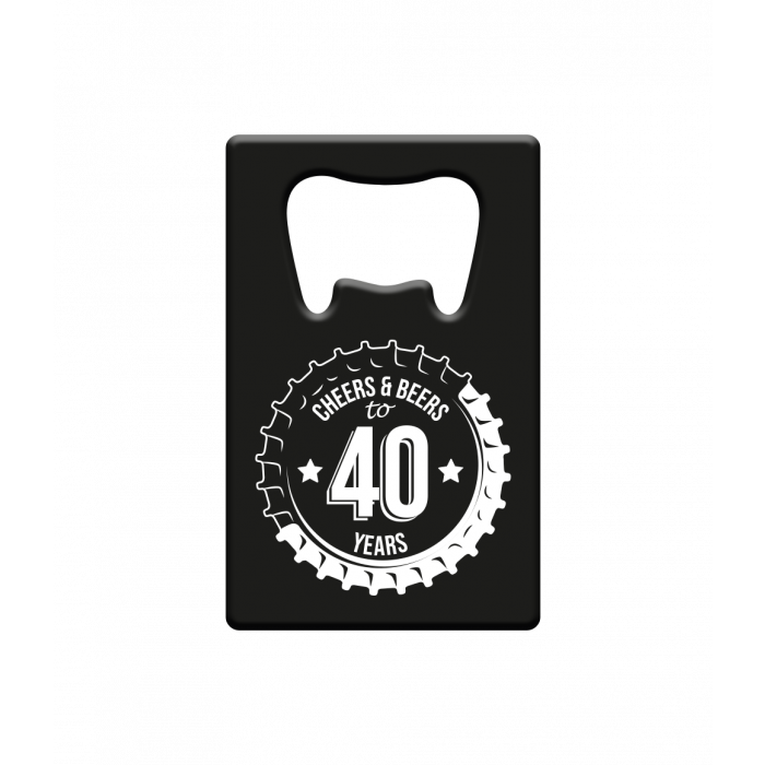 Bieropener 40 Jaar Cheers & Beers