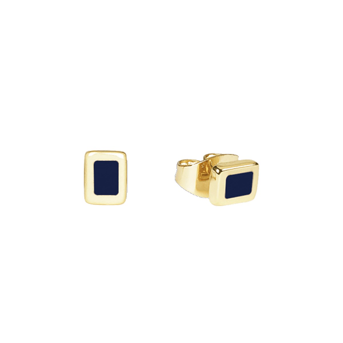 Boucles d'oreilles Bangle Up puces bleu nuit