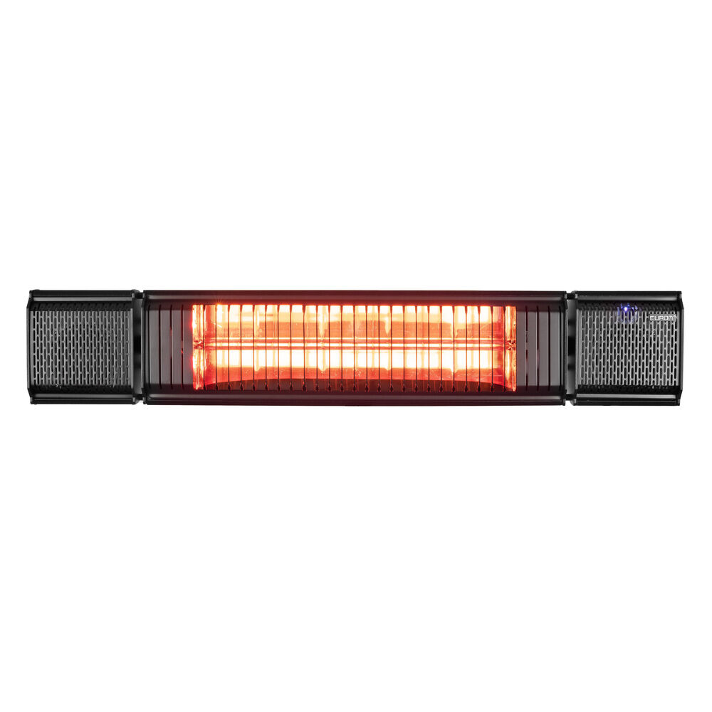 Eurom Heat and Beat - Hangende terrasverwarmer - Zwart - 2000 W