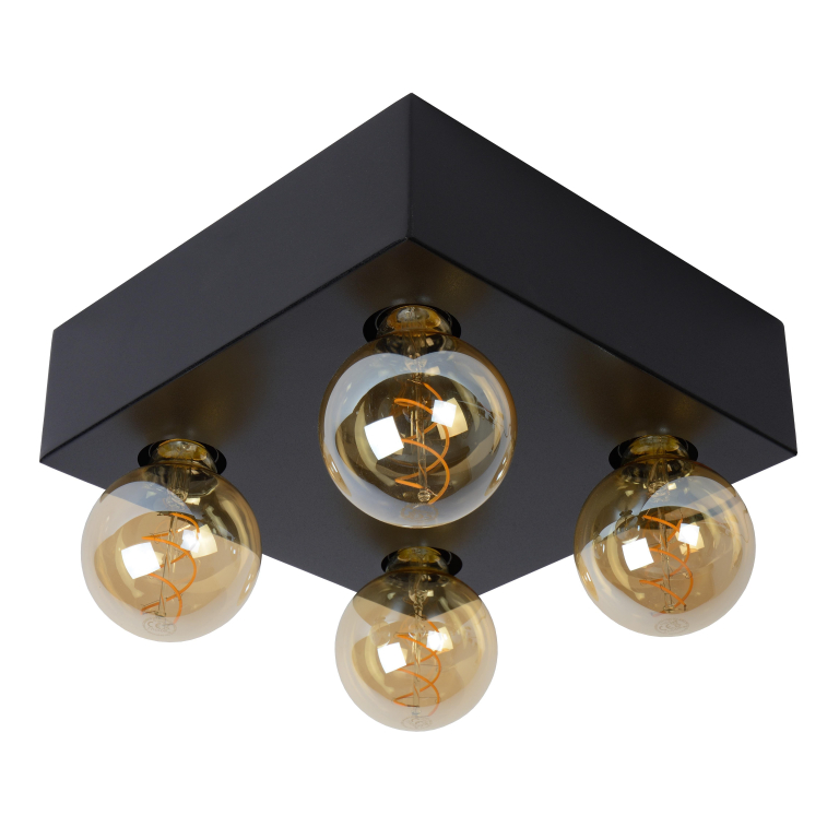 Lucide Surtus plafondlamp zwart