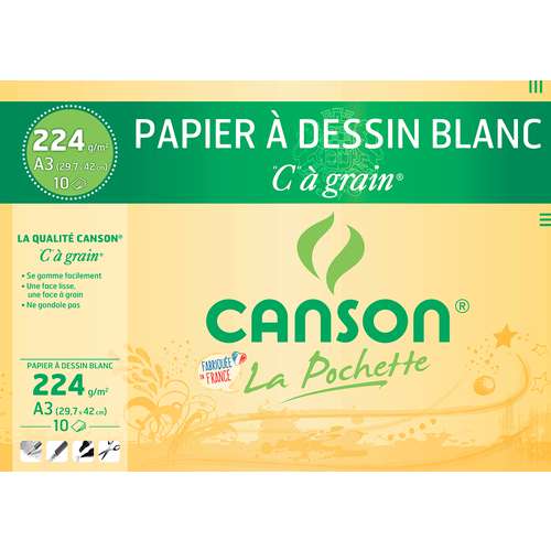 CANSON® „C“ à grain Zeichenpapier weiß