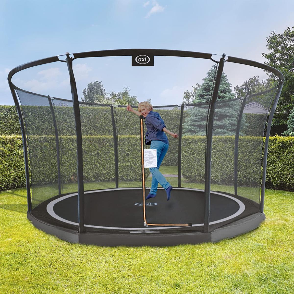Trampoline denver 12ft - inground - noir