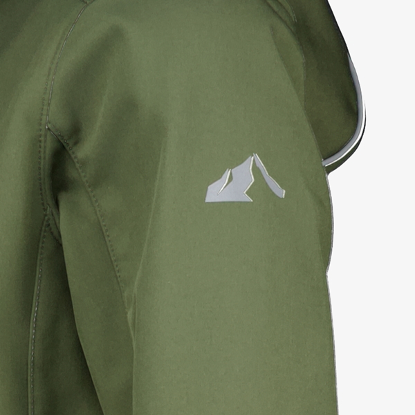 Mountain Peak kinder softshell jas legergroen
