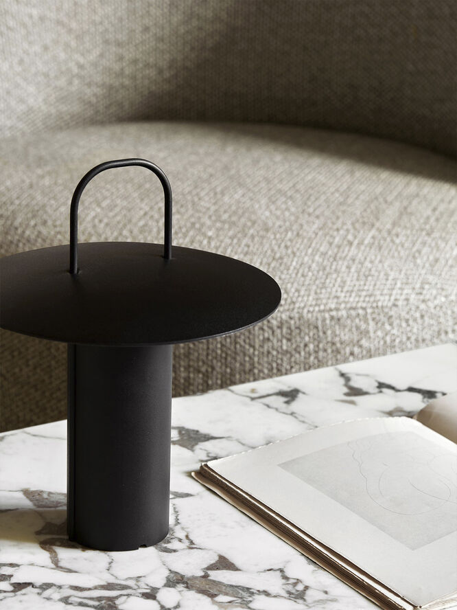 Audo Copenhagen Ray Table Lamp Portable Matt dusty green