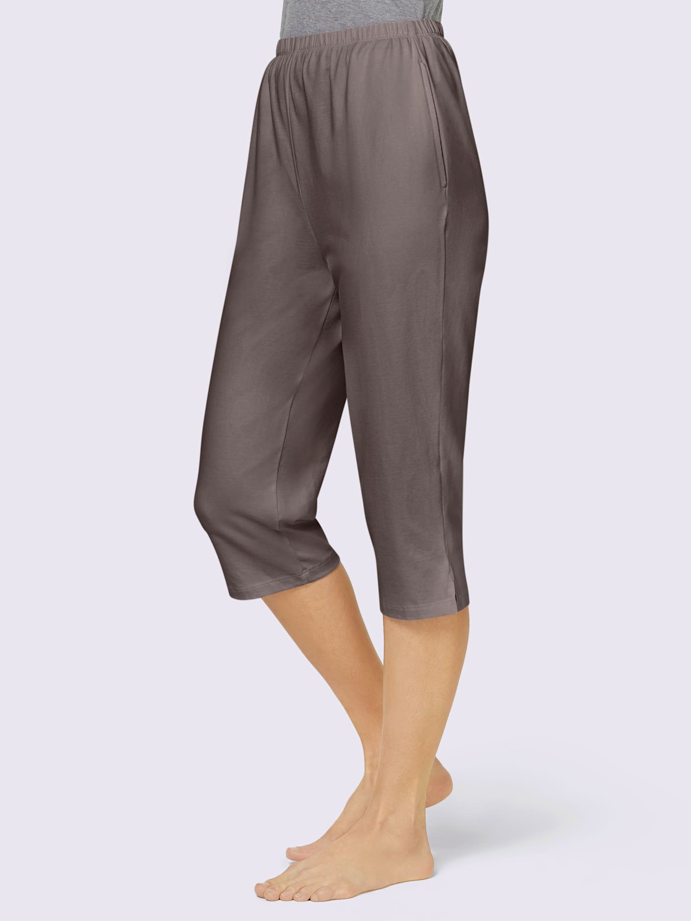 Lot de 2 pantalons corsaires en jersey doux