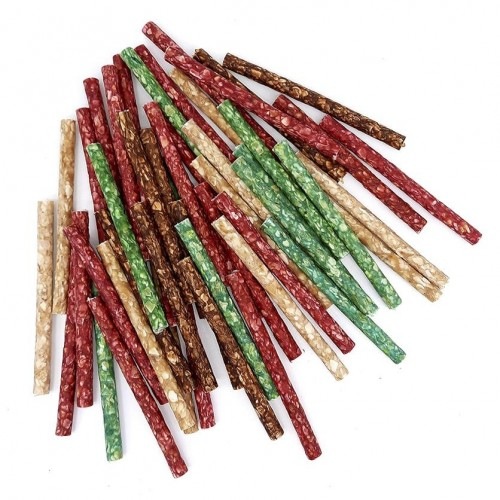 Petiscos Colour Stick para cães, sabor carne.
