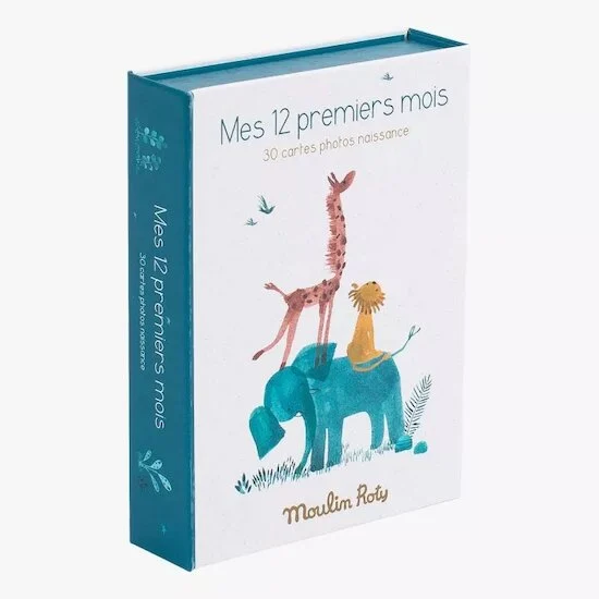 Sous mon Baobab Cartes Mes 12 premiers mois   de               Moulin Roty
