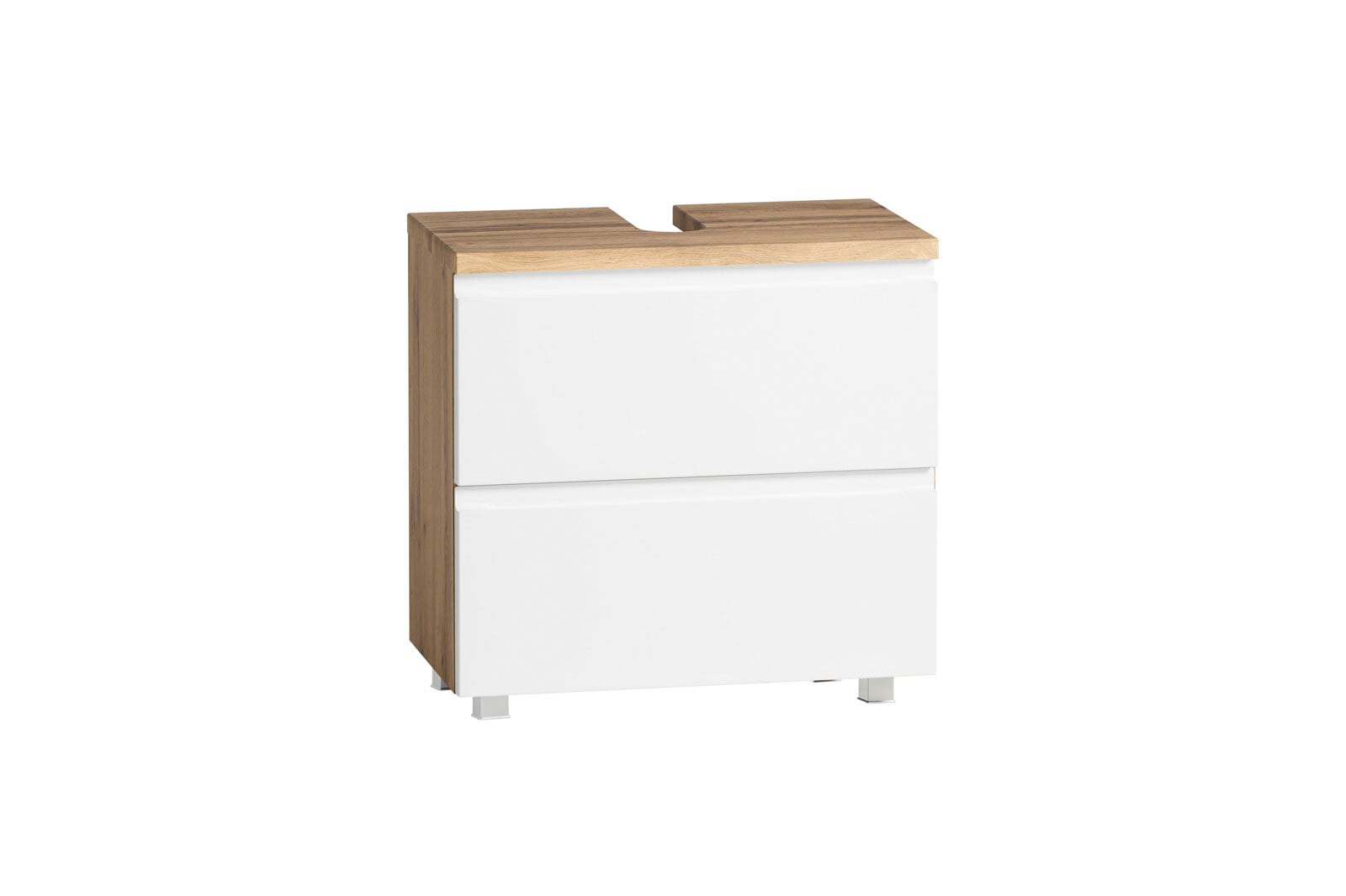 Waschtischkombination Gent weiß/braun B/H/T 60x200x35 cm