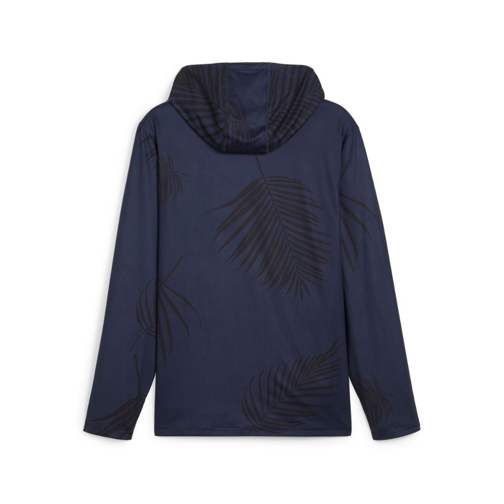 PTC Palm Print Hoodie Herre Navy