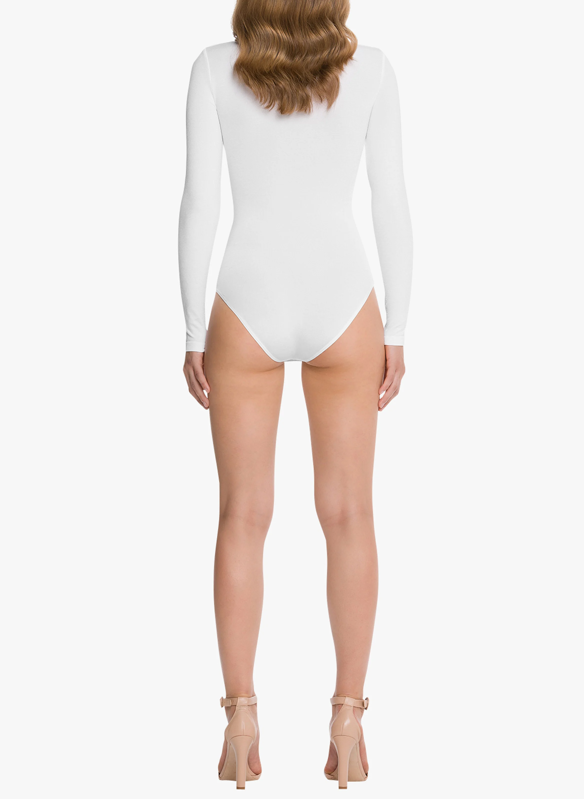 Berlin Body - Body col rond en coton mélangé | Blanc