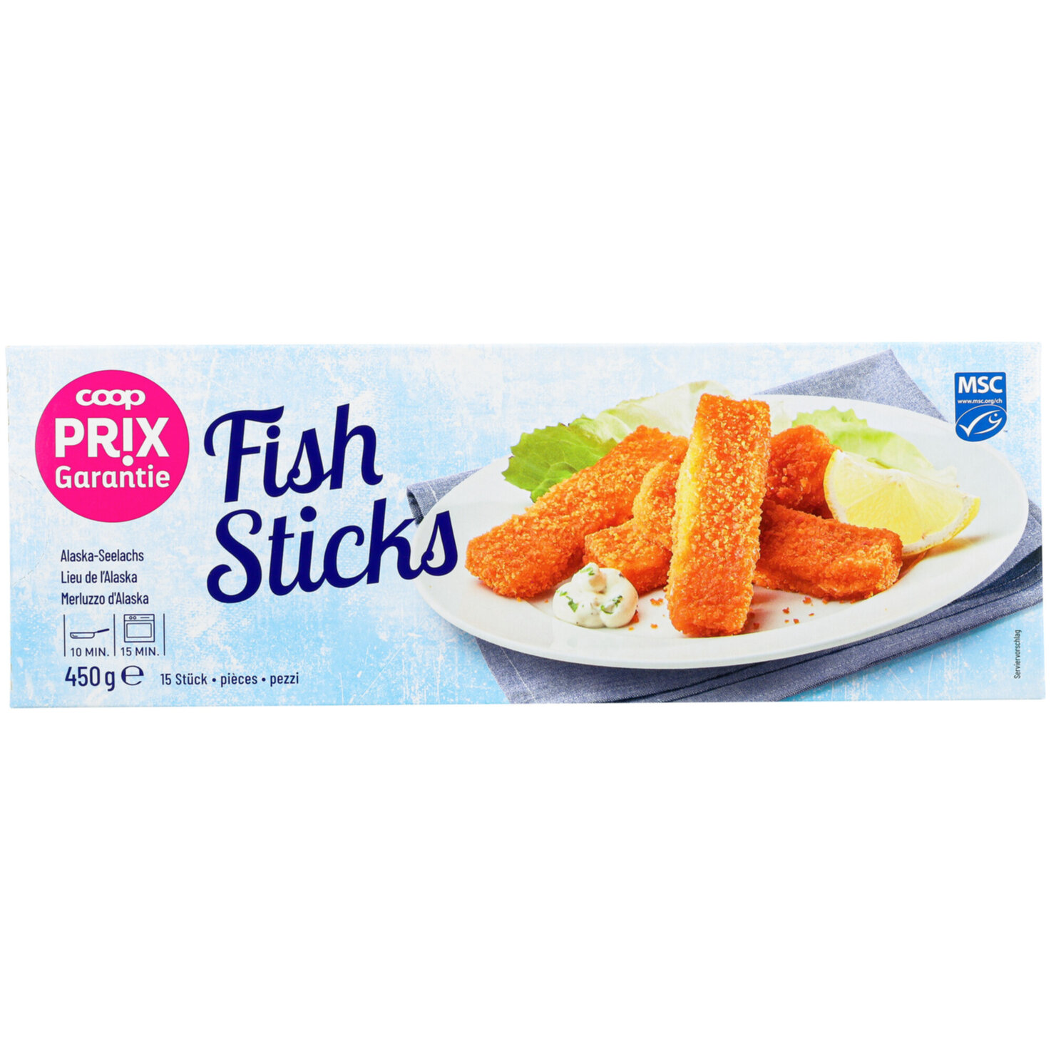Prix Garantie Fischsticks 15x30g -