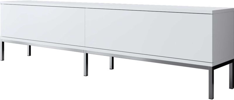 Arabic House - Lord - TV-meubel - Wit/Zilver - 180 cm - Metaal/Melamine