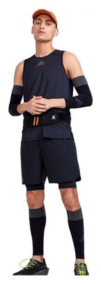 Short de Trail Running Craft Pro Trail 2en1 Noir