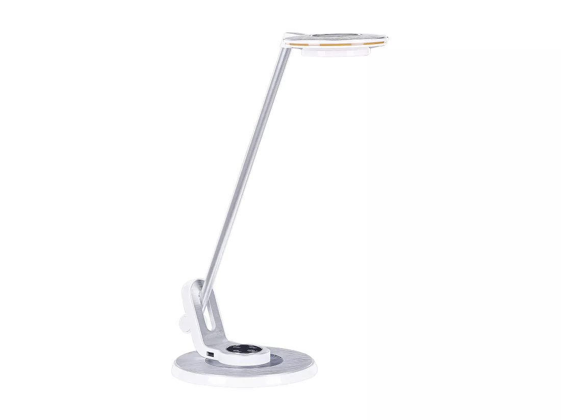 Lampe de bureau LED CORVUS Avec variateur Métal Blanc/argenté