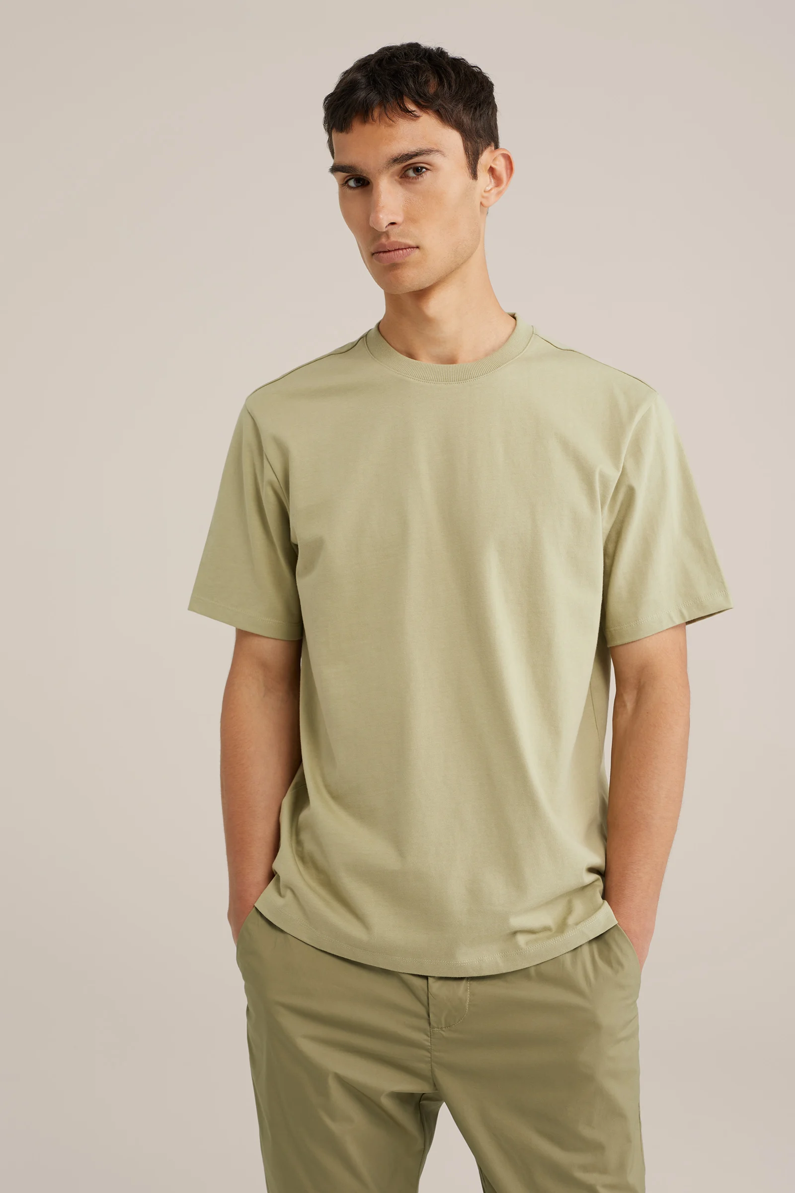 relaxed fit T-shirt WE Fashion Mosgroen