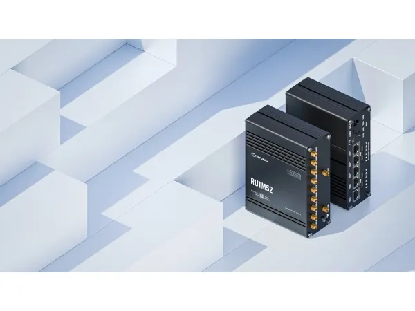 Teltonika RUTM52, Wi-Fi 5 (802.11ac), Dual-band (2,4 GHz / 5 GHz), Ethernet LAN, 5G, Sort, Industriel router