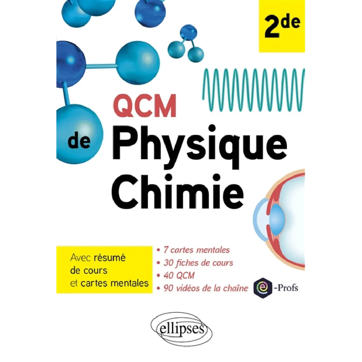 QCM de physique chimie 2de : avec résumé de cours et cartes mentales