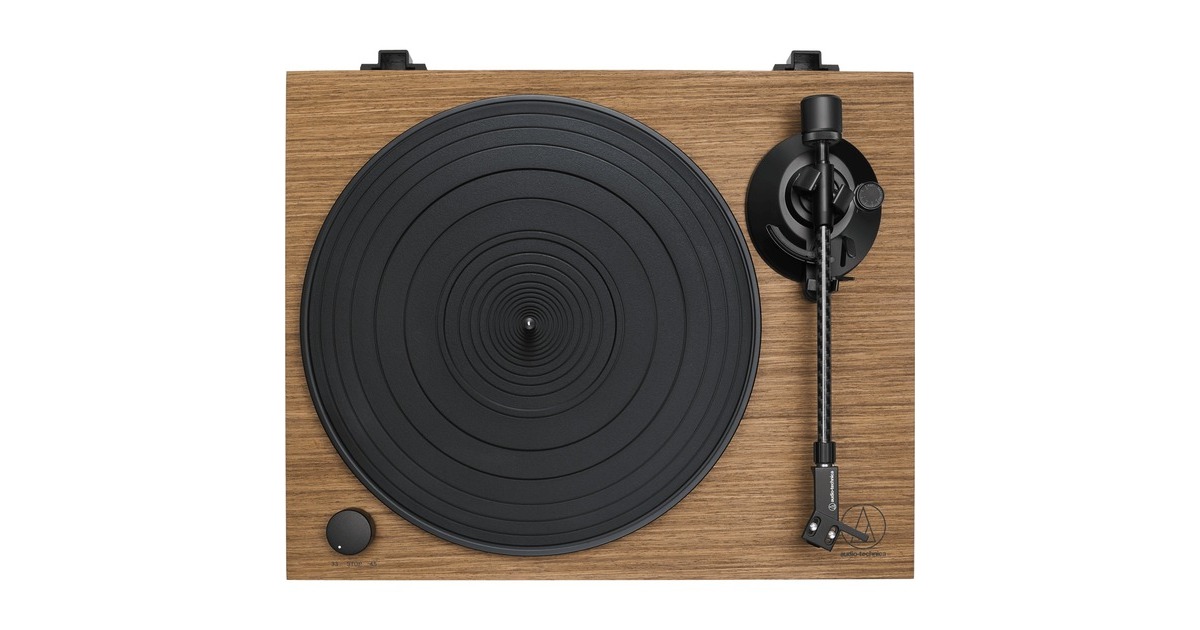 Audio-TechnicaAT-LPW40WN platenspeler  (Zwart/houtkleur)