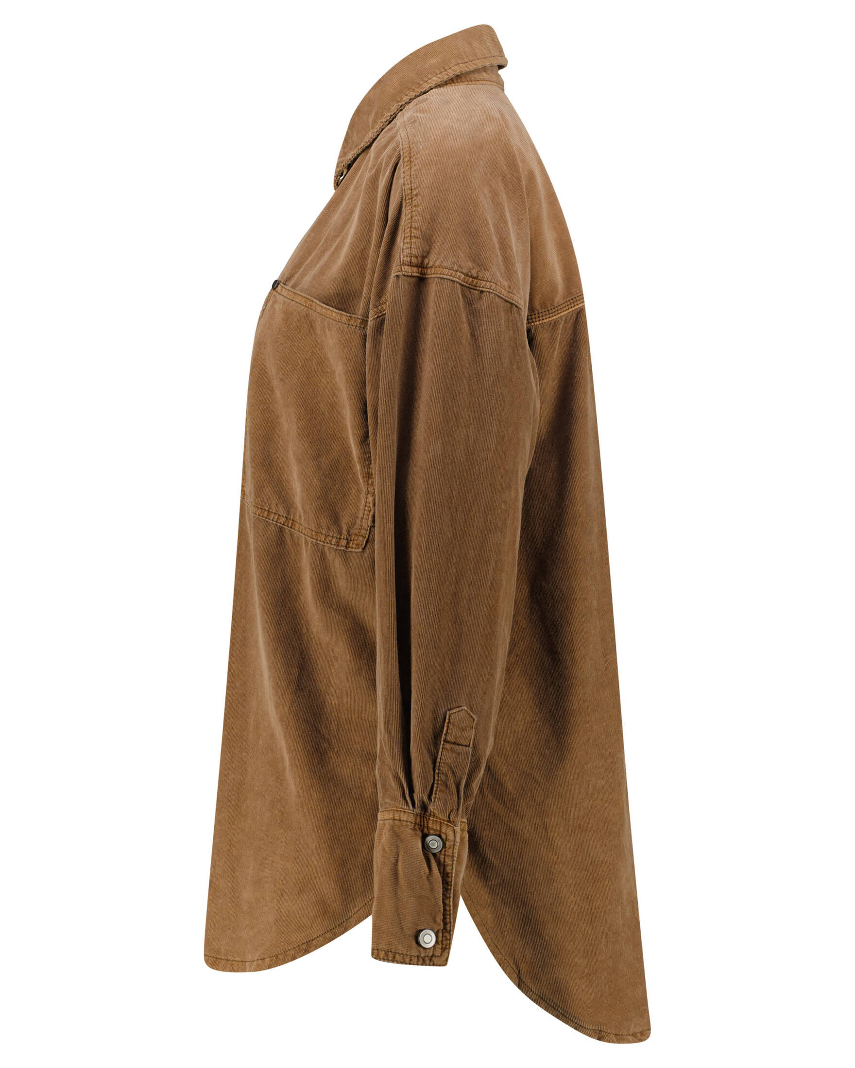 Free People| Damen Cordbluse BABY CORD BUTTONDOWN Langarm