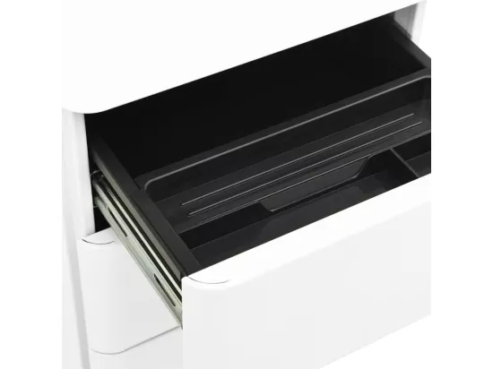 Classeur mobile Blanc 30x45x59 cm Acier