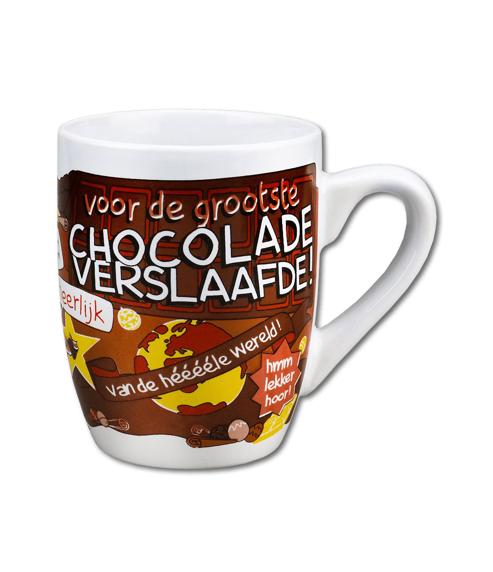 Mok Chocolade Verslaafde 12cm