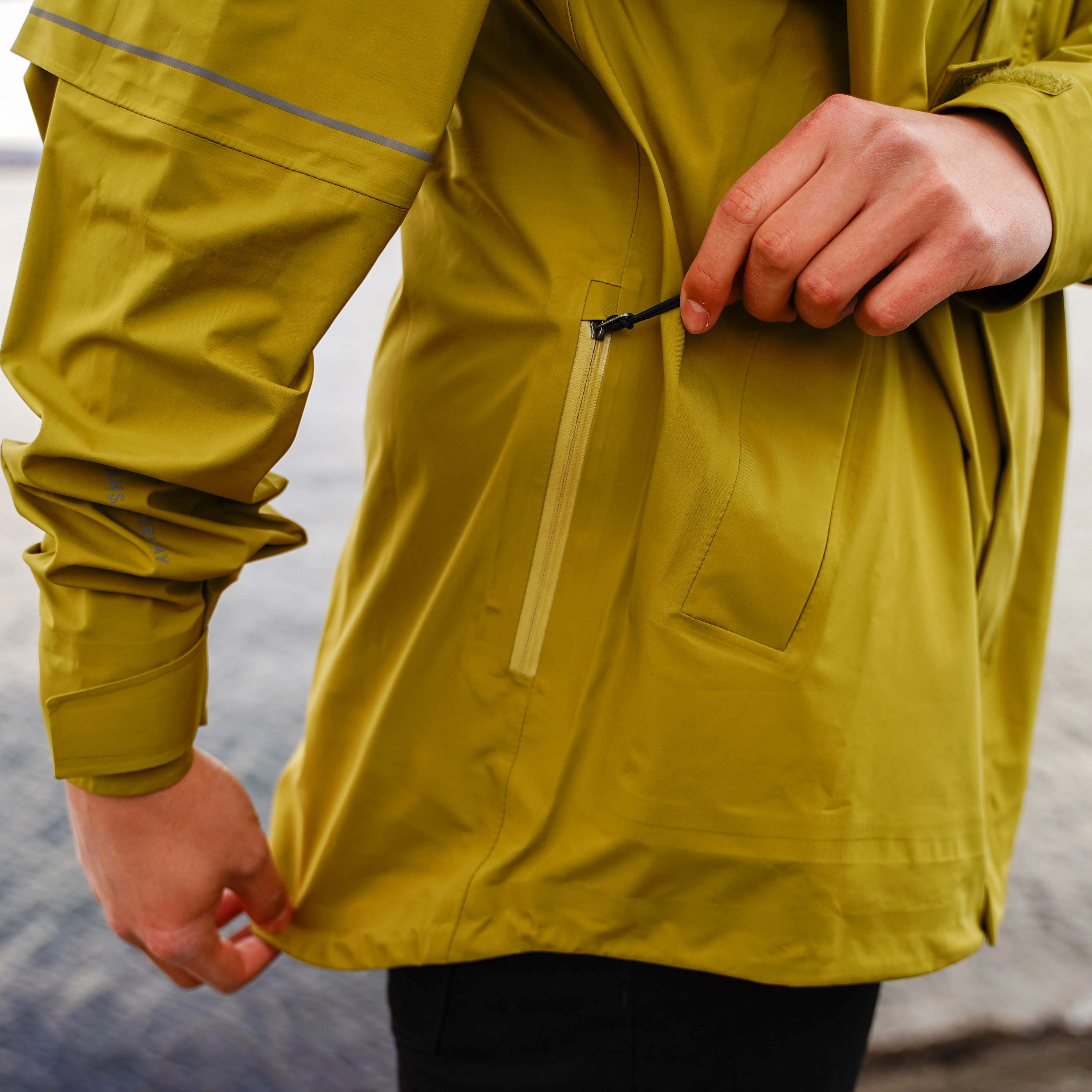 Oslo Urban Rain Shell Jacket Men Olive Green