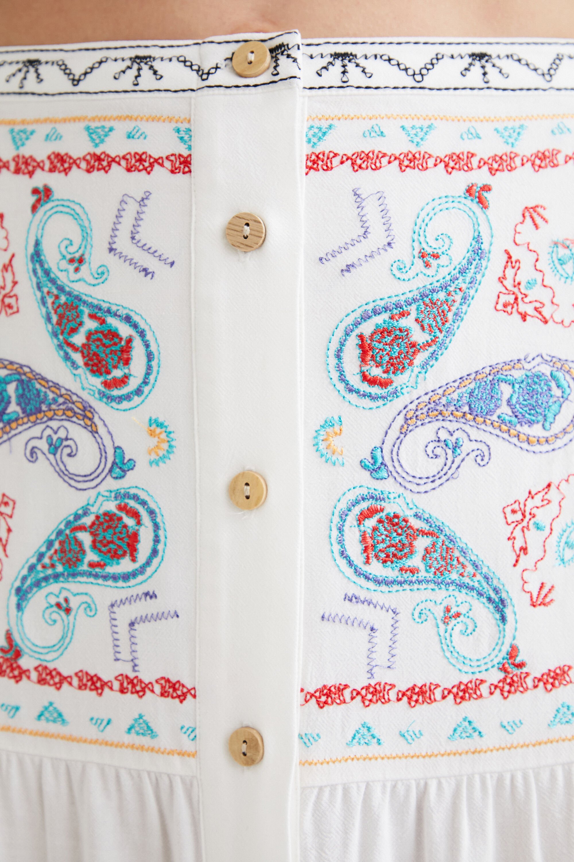 Jupe longue à motif paisley