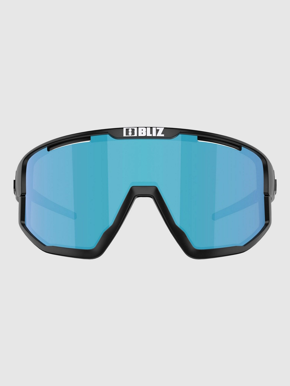BLIZ Active Eyewear Fusion Matt Black Sunglasses smoke w blue multi
