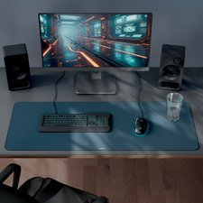 Tapis de souris de gaming, 1.000 x 400 mm, gris foncé