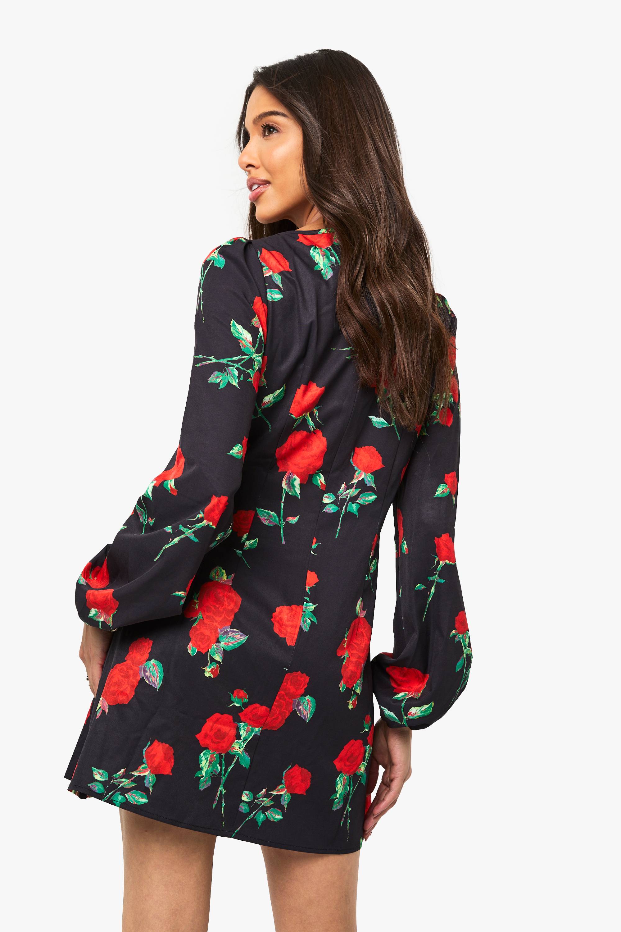 boohoo Robe mini laitière florale