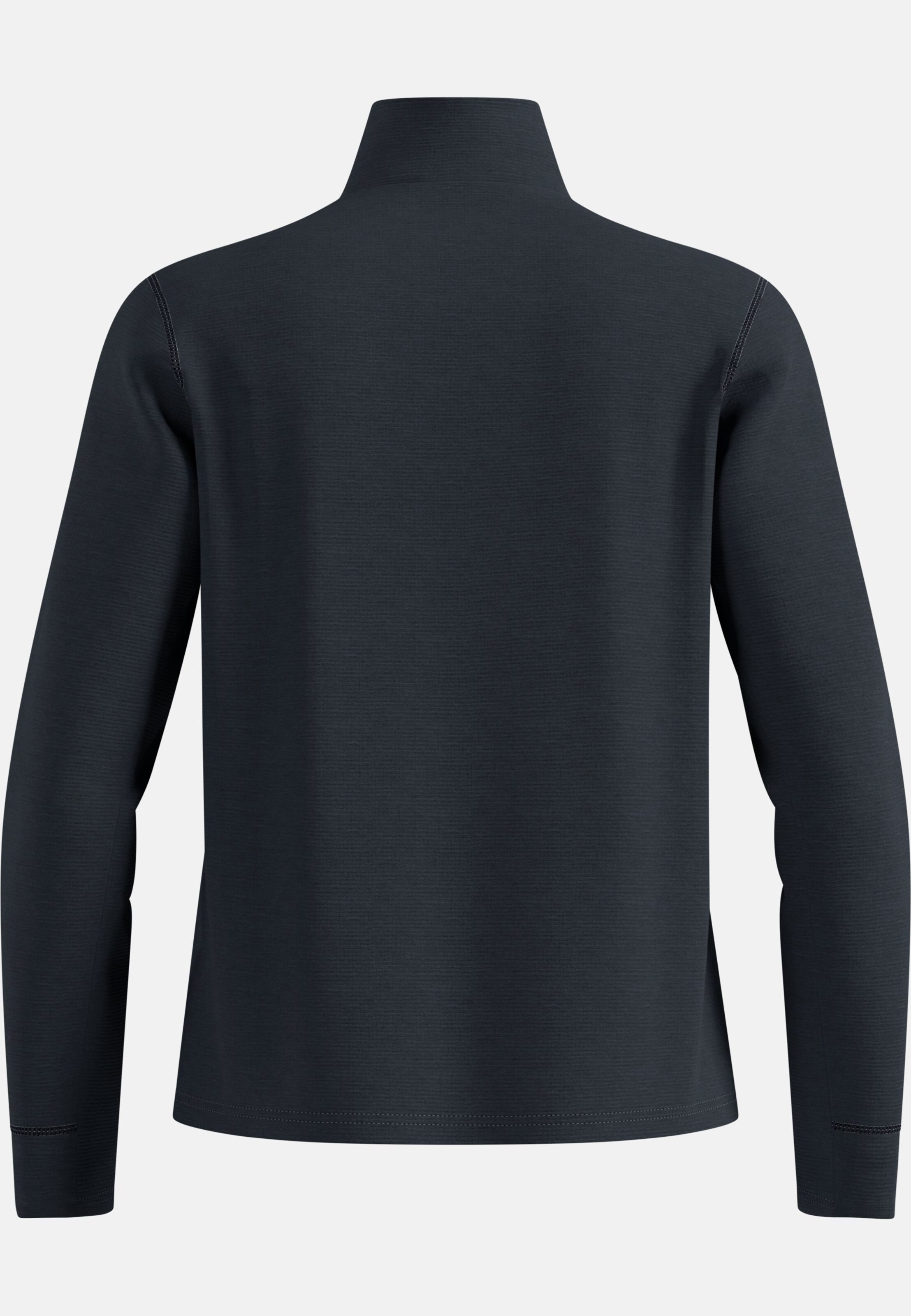 Essentials Multisport Mid Layer aus Grid-Fleece mit Reissverschluss in black melange