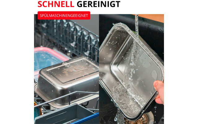 Westmark Lunch Box und Frischhaltedose Edelstahl