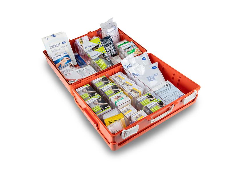 DermaPlast Erste-Hilfe-Set Notfallkoffer Vario 3 Erste-Hilfe-Notfallausrüstung für Sport, Freizeit, Privat
