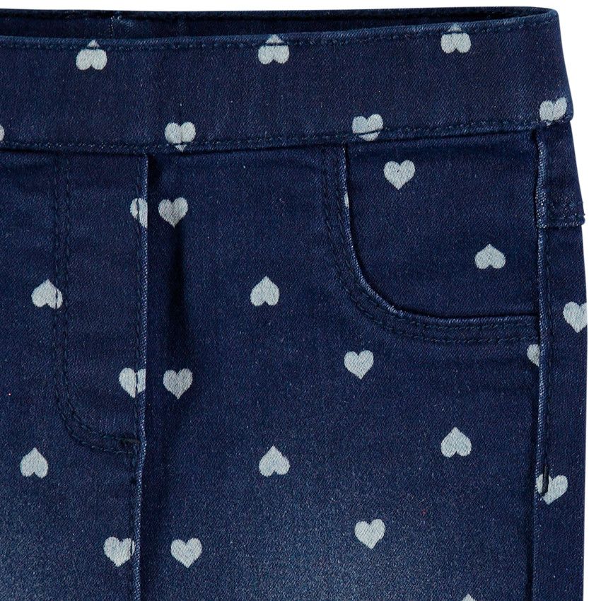 Jegging effet used coupe slim - Bleu
