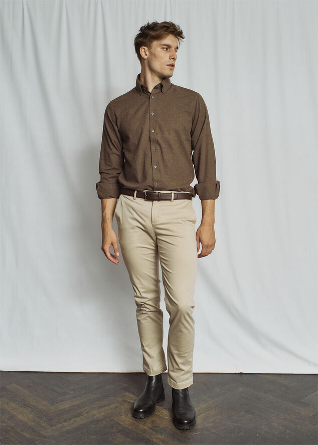 Bruun & Stengade BS Muriel Casual Modern Fit Shirt Brown