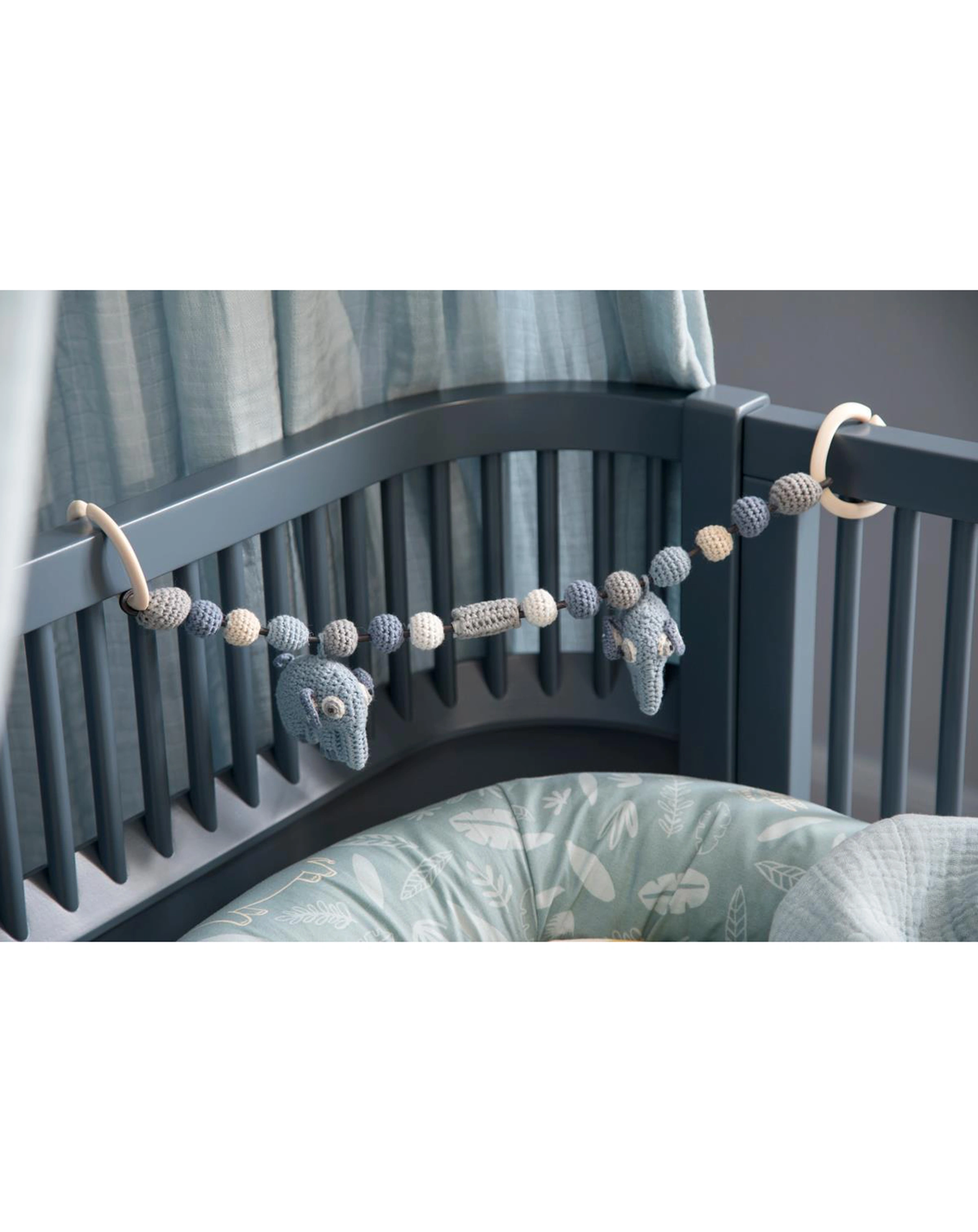 Kinderwagenkette FANTO DER ELEFANT in powder blue