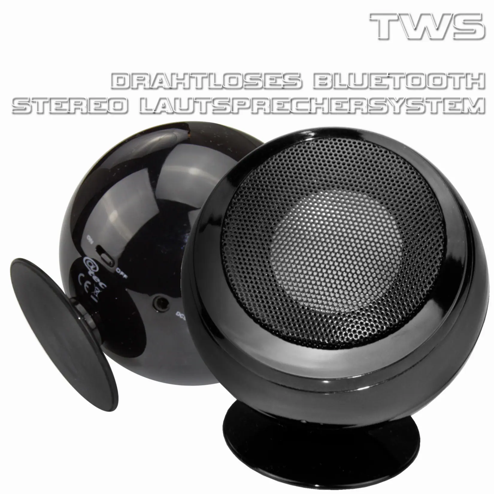 @tec TWS Mini Bluetooth Lautsprecher 2*3W True Wireless Stereo Speaker, kabellos, tragbar