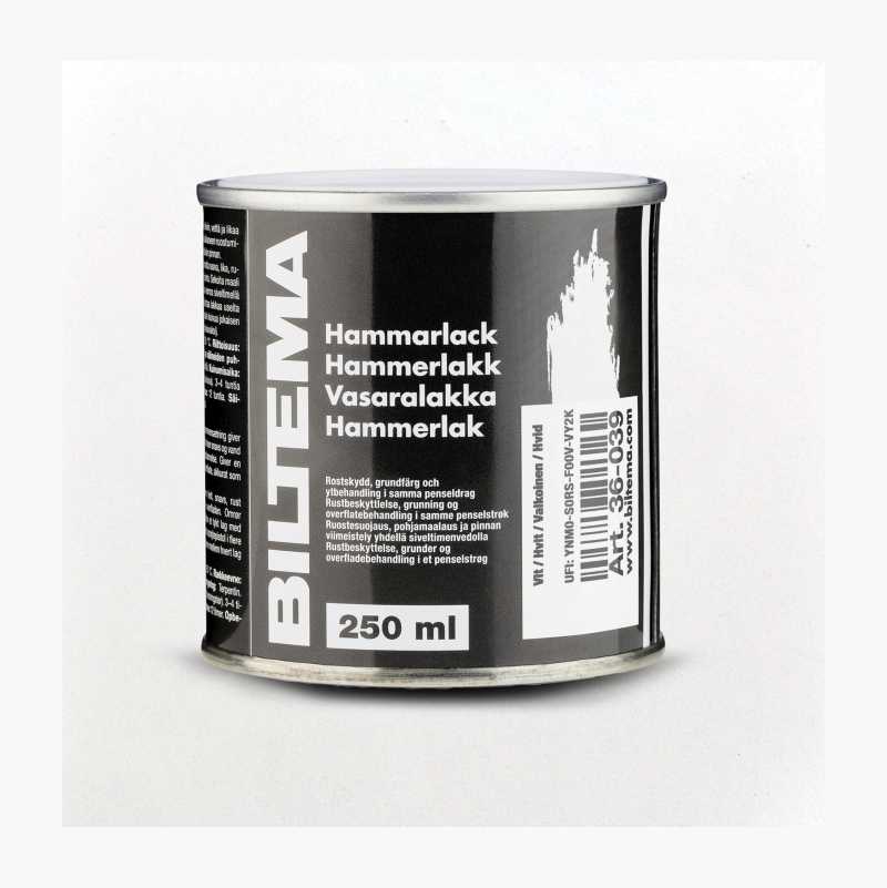 Hammerlakk, hvit, 250 ml