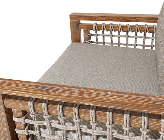 Lounge-Set mit Textilgeflecht