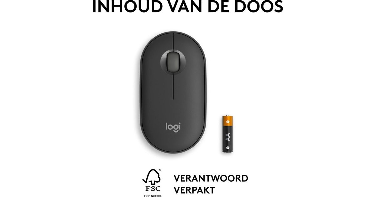 LogitechPebble Mouse 2 M350s  (Grafiet)