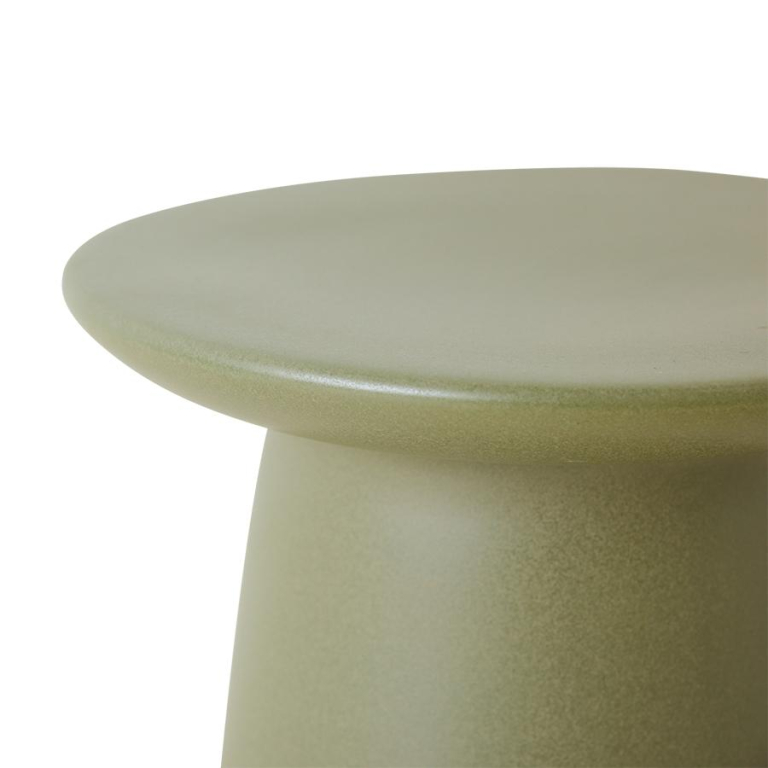 HKliving Earthenware bijzettafel Ø40 Cream