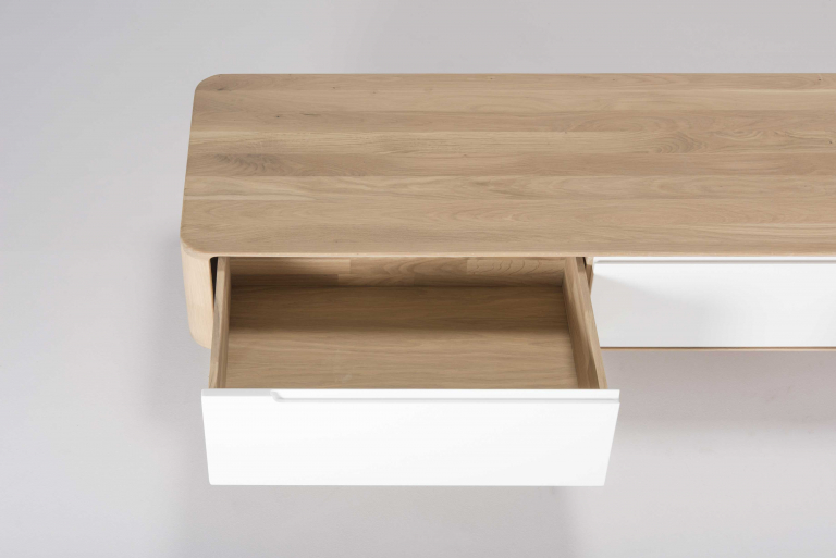 Gazzda Ena dressoir tv-meubel 225x55 whitewash