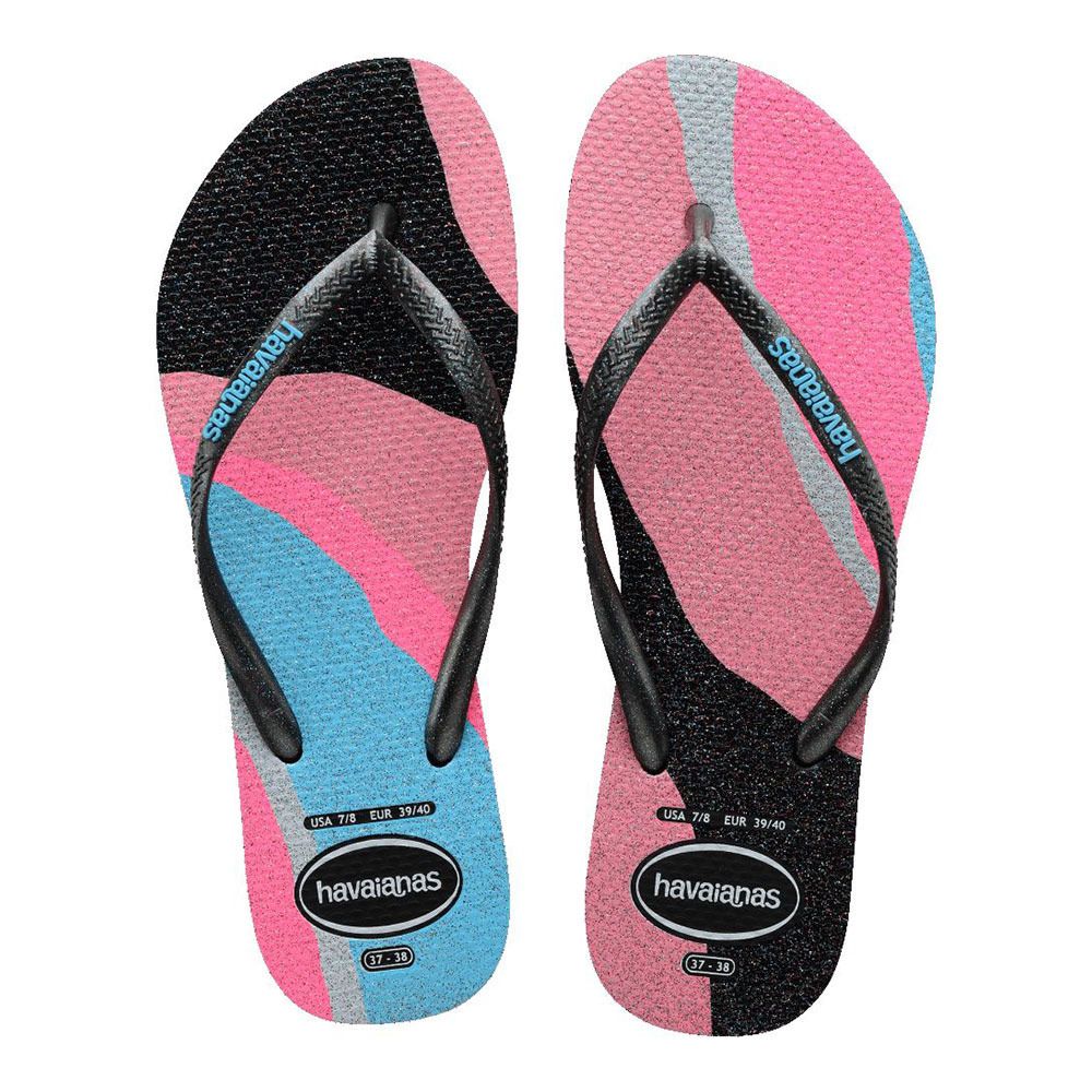 Havaianas SLIM PALETTE GLOW - Tongs Femme marine blue